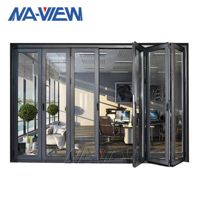 NAVIEW-Harmonikastijl het Glijden het de Glasvezelscherm van Glasdeuren het Opleveren